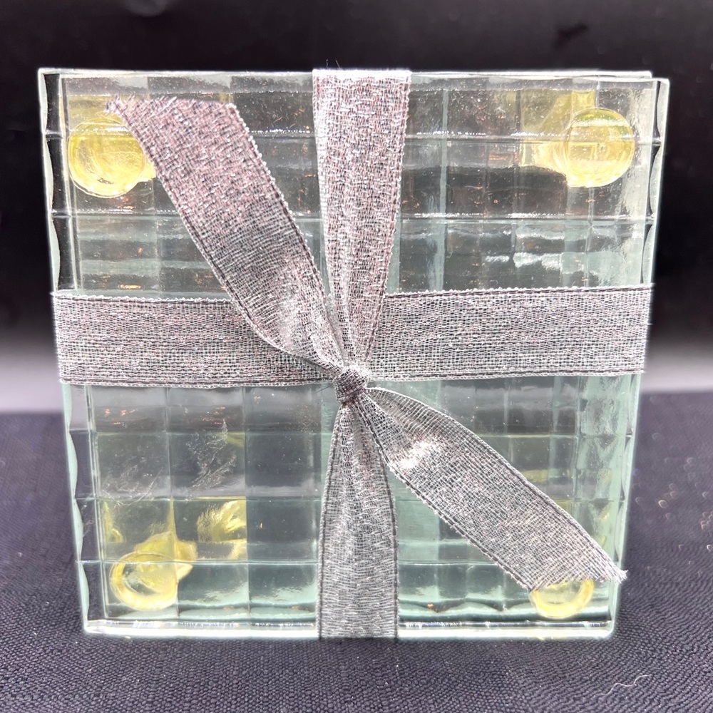 Home Decor set of 6 Glass Coasters New Suitable for Gift